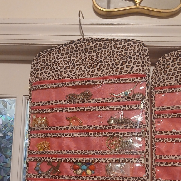 Leopard Print Hanging Jewelry Organizer - Picture 5 of 9